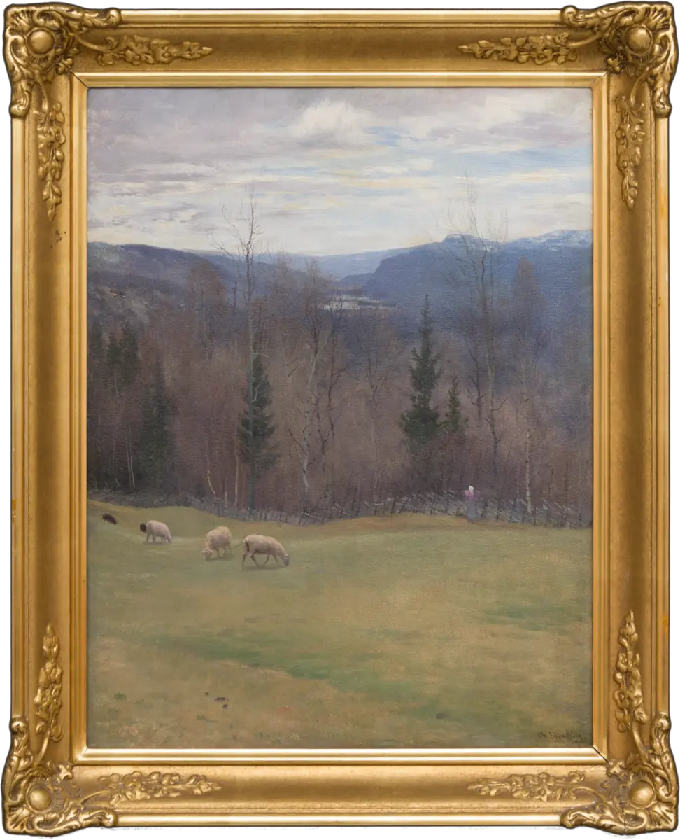 Vår i Eggedal [Maleri]