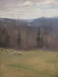 Vår i Eggedal [Maleri]