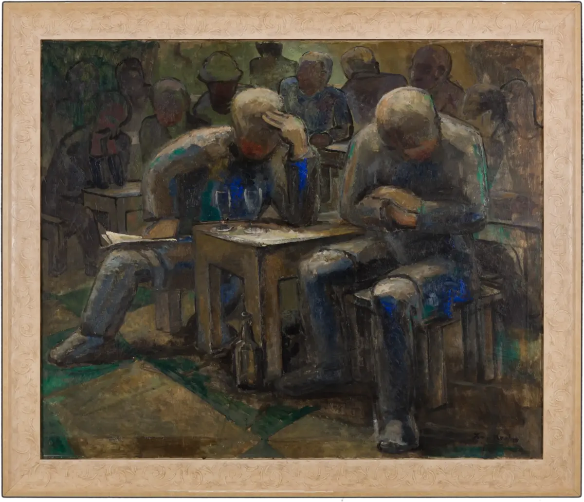 På kafé [Maleri]