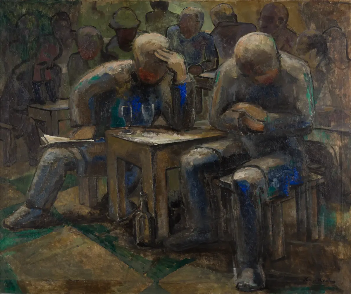 På kafé [Maleri]