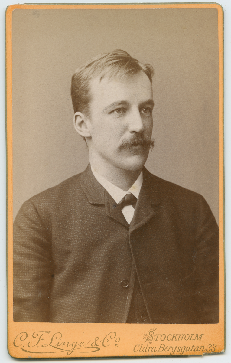 Porträtt på Karl Ljungstedt. År 1888.