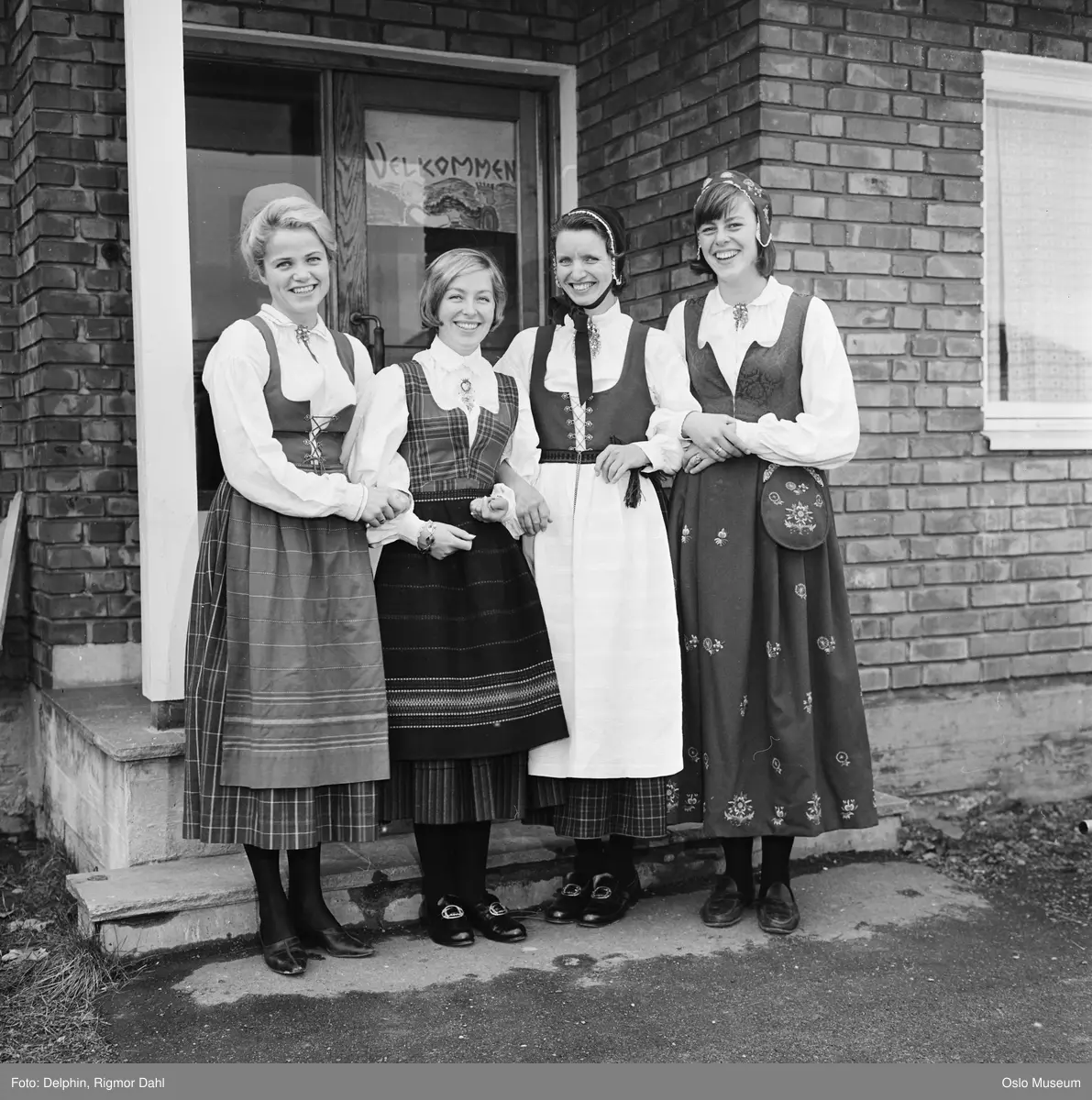 gruppe, kvinner, studenter ved Barnevernsakademiet
