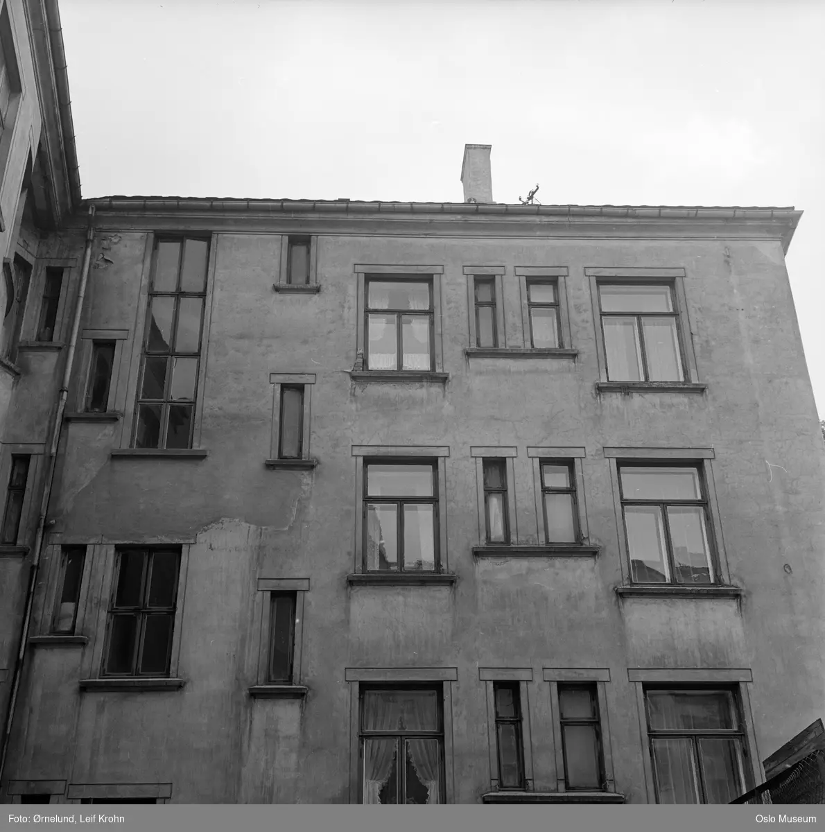 bygård, bakside, gårdsinteriør