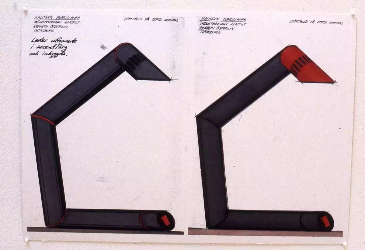 Ledlampa. Skisser på design och fungerande modell på ledlampa för Brio tåg. Eget projekt.