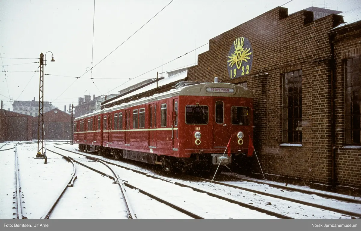 Tunnelbanevognene 1154 og 1155 ombygget for bruk på vestlige baner med kjøreledning