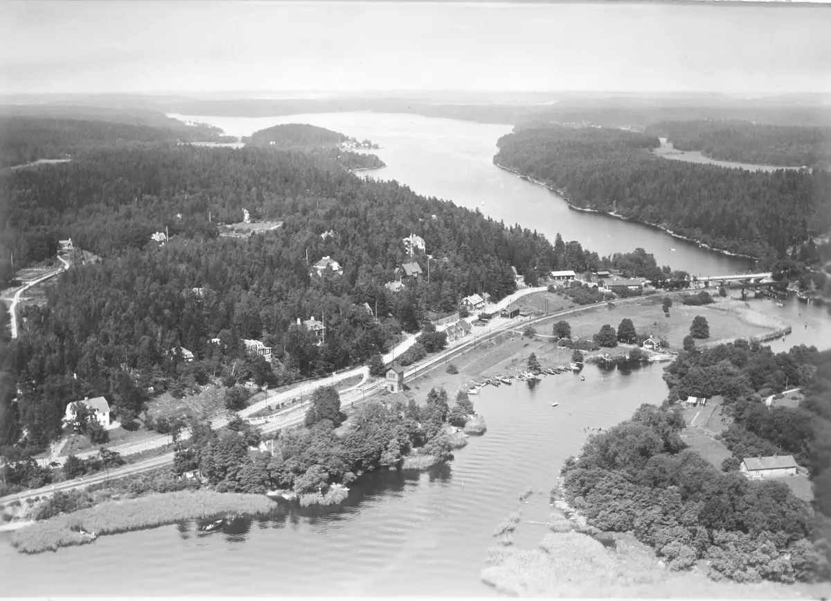 Flygfoto över Stäket
