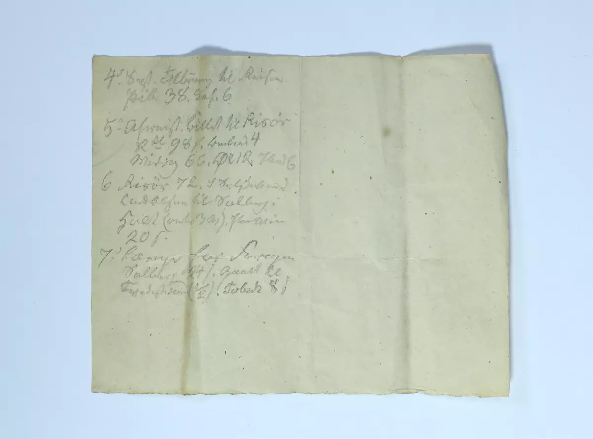 Fragment med påskrift av Ivar Aasen