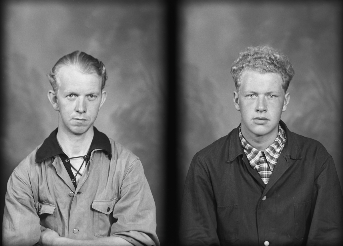 Portrett. Bestillers navn: Firma Holtstein. Organisation Todt (OT), Schultz Hotell. Ukjente personer. 6 postkort.