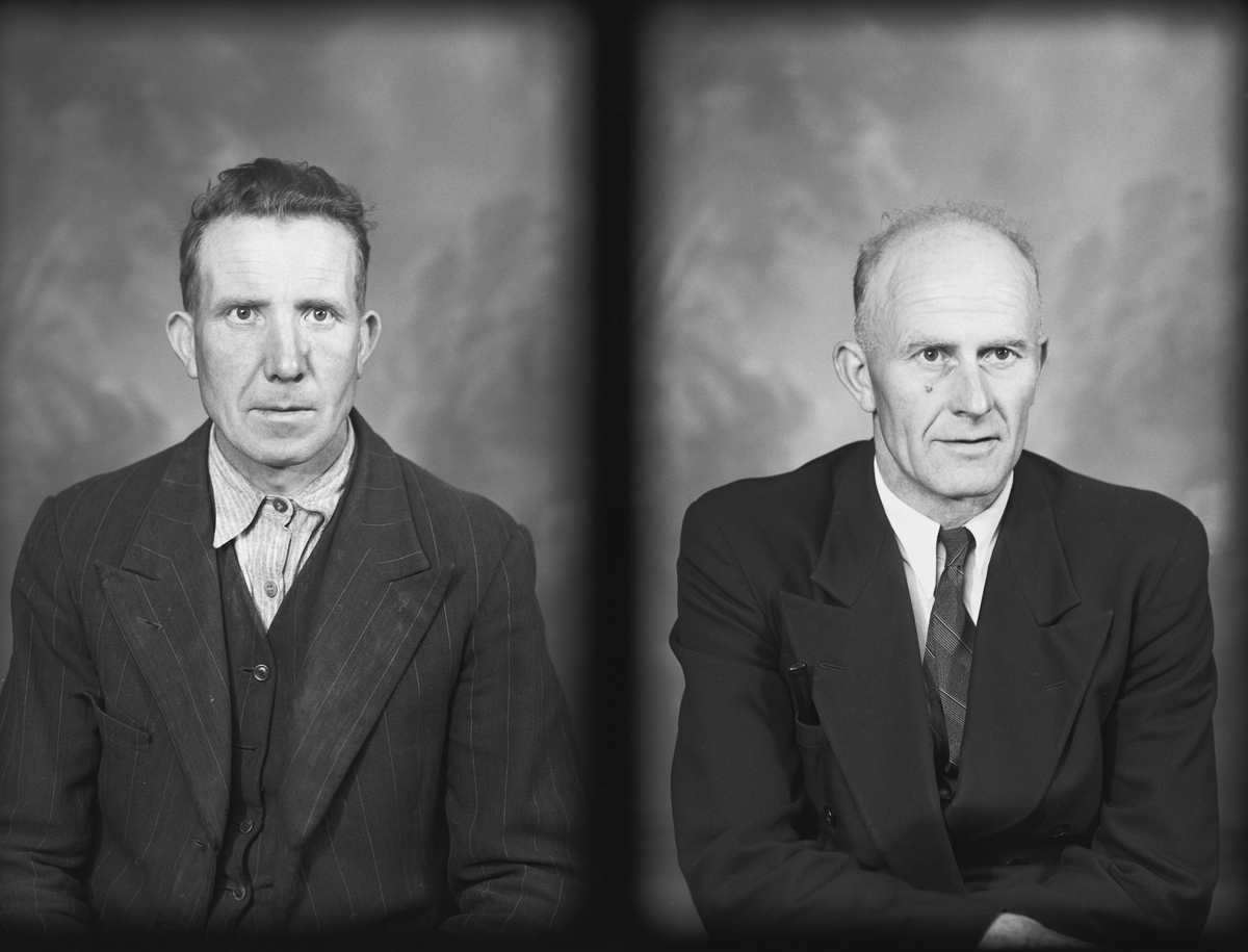 Portrett. Bestillers navn: Firma Holtstein. Organisation Todt (OT), Schultz Hotell. Ukjente personer. 6 postkort.