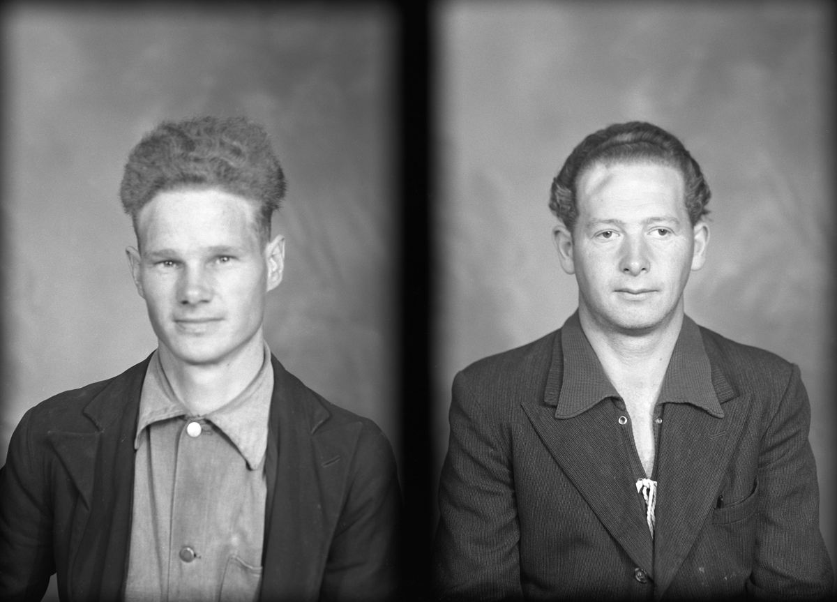 Portrett. Bestillers navn: Firma Holtstein. Organisation Todt (OT), Schultz Hotell. Ukjente personer. 6 postkort.