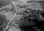 Flygfoto över Grängshammar, Borlänge 1958.