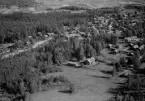 Flygfoto över Hedby, Leksand 1960.