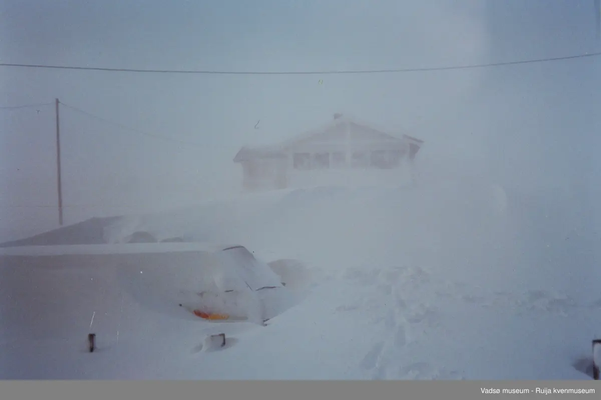 Snøstorm i Golnes, vinteren 1988.