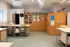 Vänersborg, Norra skolan. Slöjdsal, textilslöjd