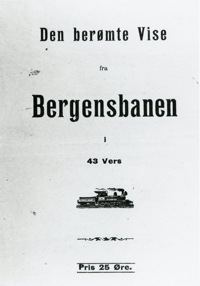 Vise frå Bergensbanen.
