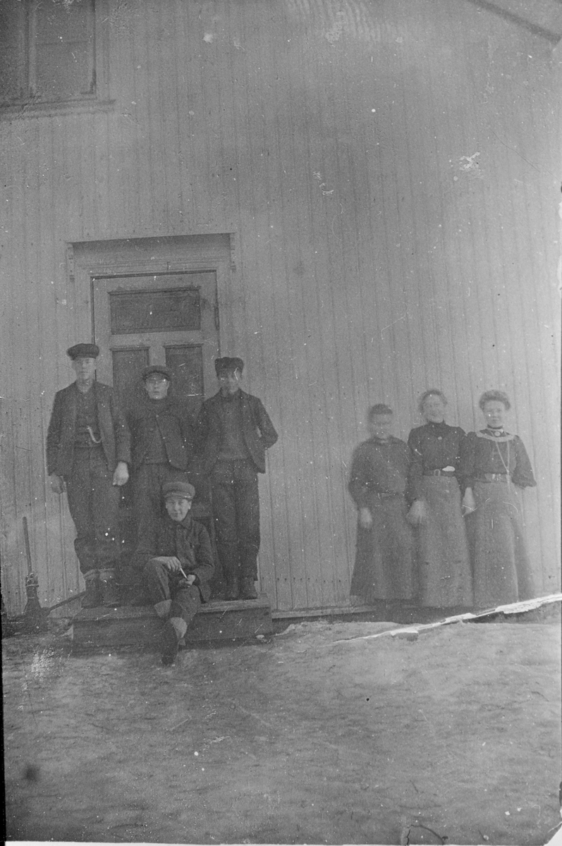 Elever på framhaldsskolen. På Trudvang, ca. 1912-15.
