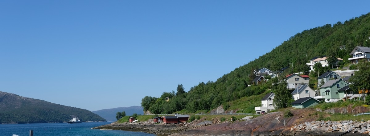 Ferge Drag - Køpsvik. Bilde tatt i Kjøpsvik, 1. juli 2021. Foto: Harald Harnang.