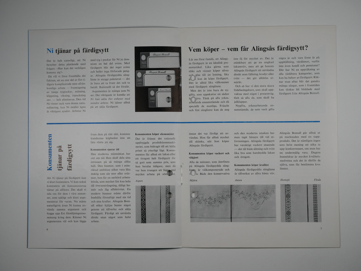Spindelväven.

Tidskrift utgiven av Alingsås bomullsväveri AB 1956 - 1959.
11 nummer (a - k).