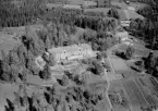 Flygfoto över Hotell Siljansborg, Rättvik 1956.
