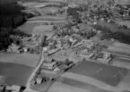 Flygfoto över Häradsbygden, Leksand 1960.