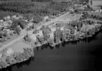 Flygfoto över Håksberg, Ludvika 1965.