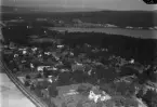 Flygfoto över Hosjö, Falun1967.