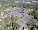 Flygfoto över Horndals skolor och Forum, Avesta 1967.