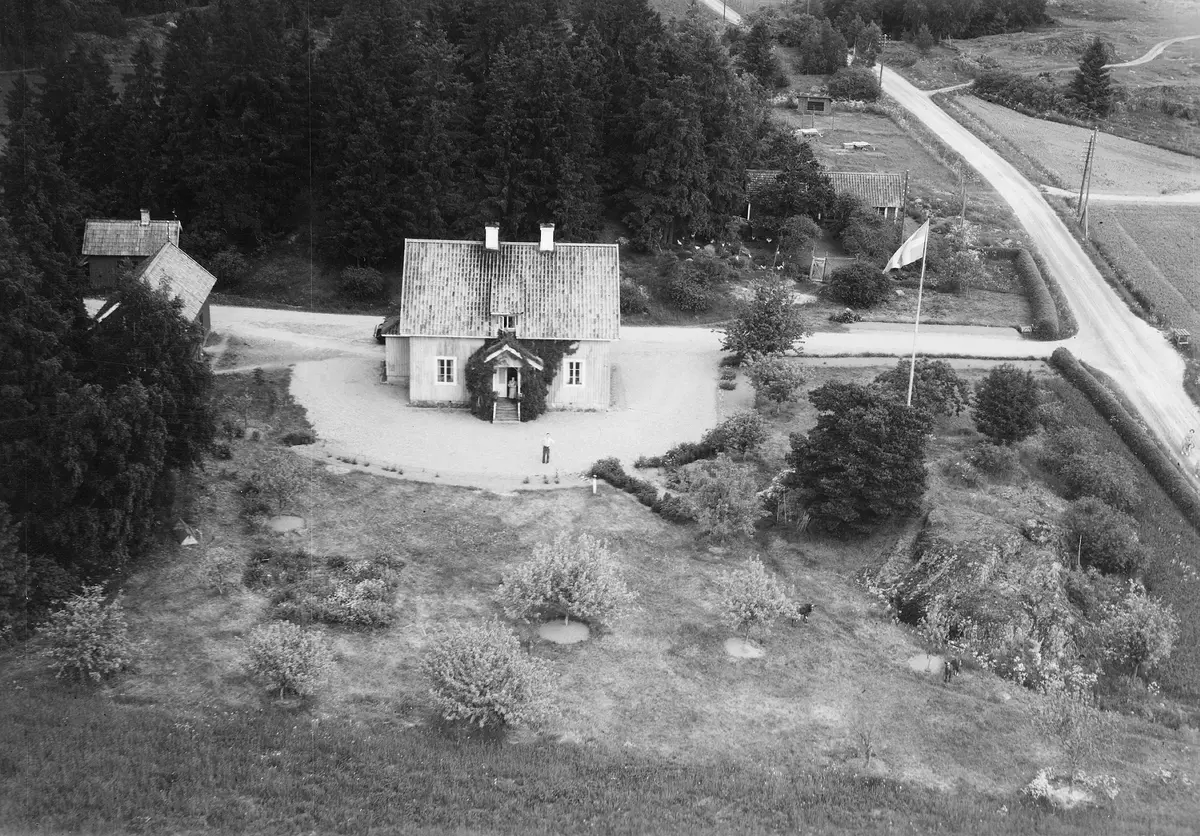 Flygfoto över Berga.