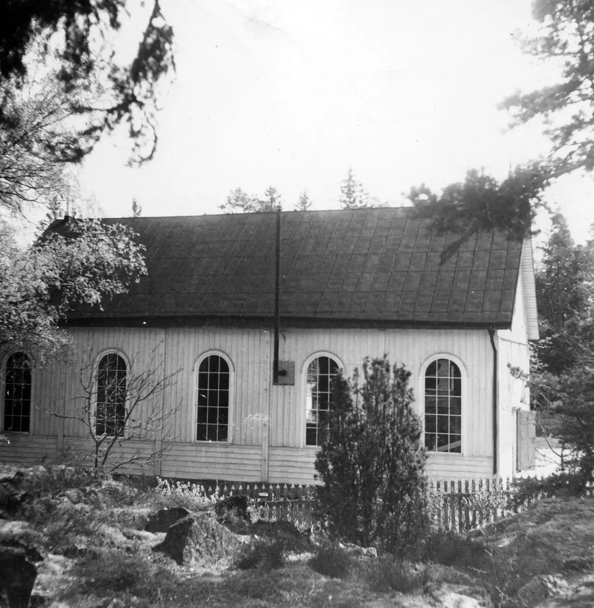 Muskö; kyrkan; exteriör