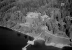 Flygfoto över Rättvik 1960.