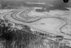 Flygfoto över Rämen. Vinterlandskap år 1935.