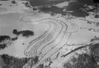 Flygfoto över Rämen. Vinterlandskap år 1935.