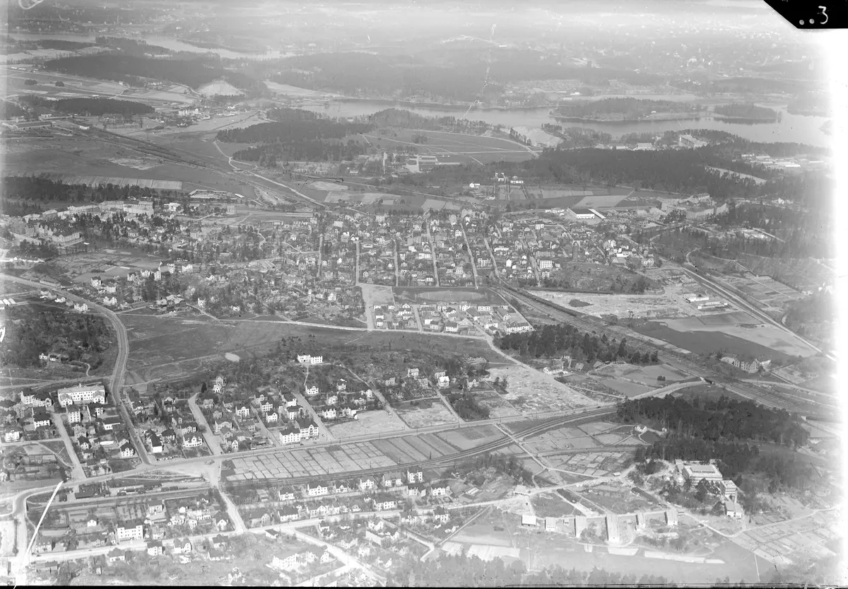 Flygfoto över Sundbyberg