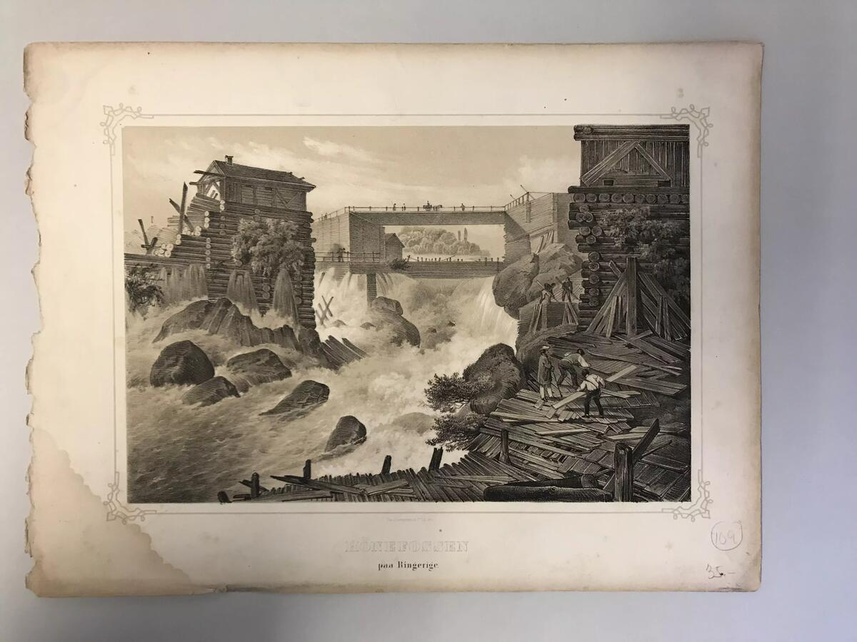 Hønefoss på Ringerike [Grafikk]
