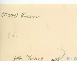 Oksen Knarr 10.2.1929