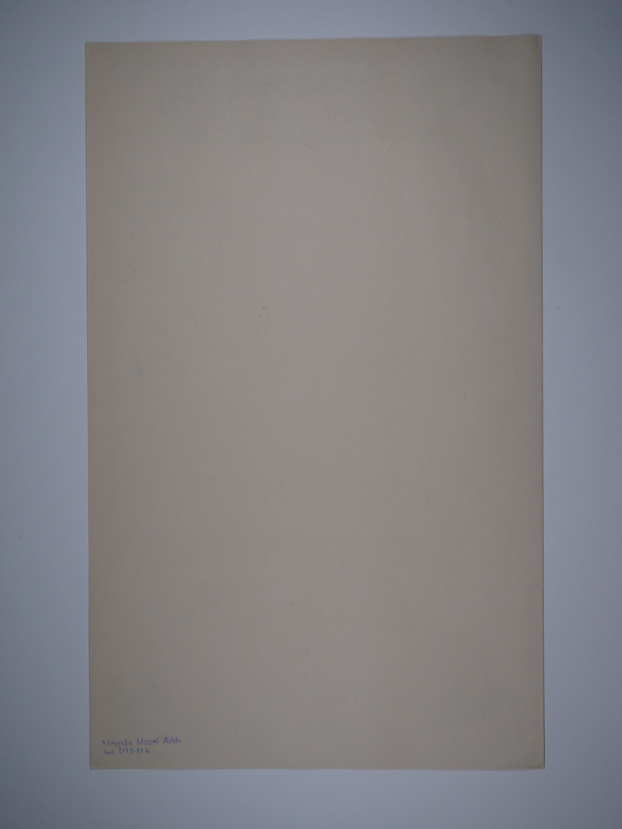 Alingsås Bomullsväveri AB

Protokoll med mera rörande bland annat Alingsås bomullsväveri och Charles Hill.
Magistraten, Alingsås 1923 - 1935.
Bunt.

Gåva 1983-05 av Almedahls AB
