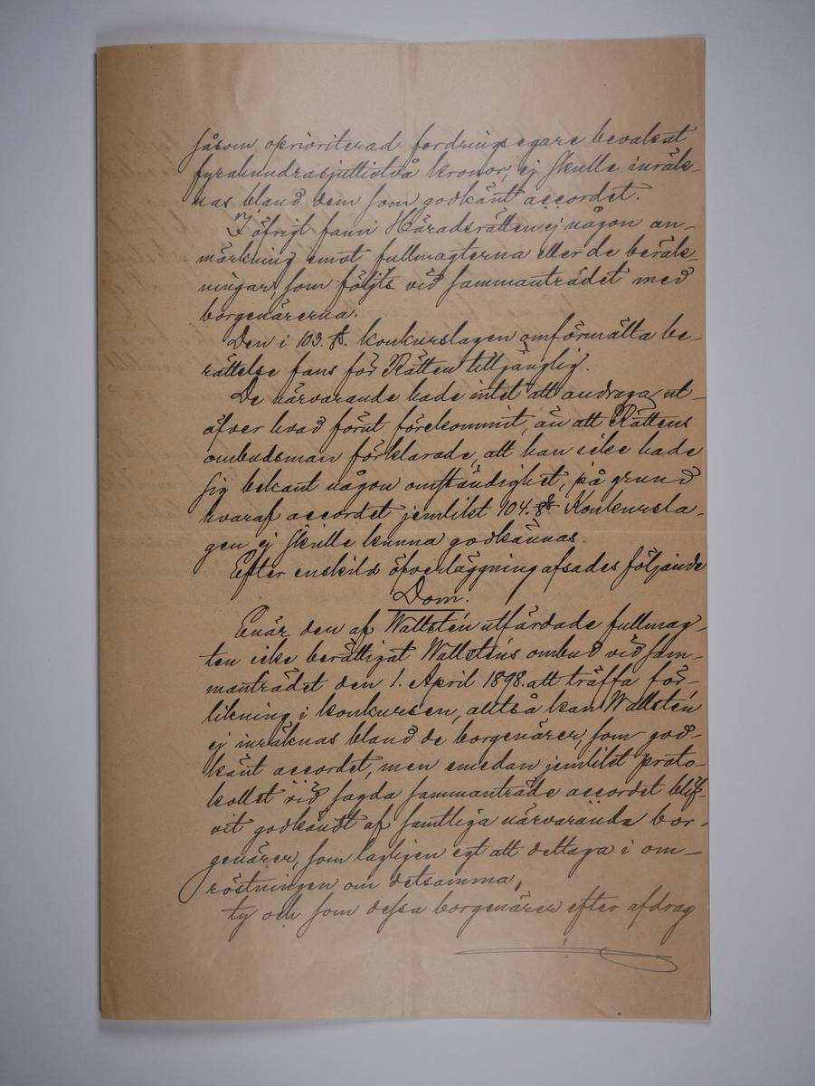 Alingsås Bomullsväveri AB

Utdrag ur blandade domstolsprotokoll, 1898 - 1914.
Bunt.

Gåva 1983-05 av Almedahls AB