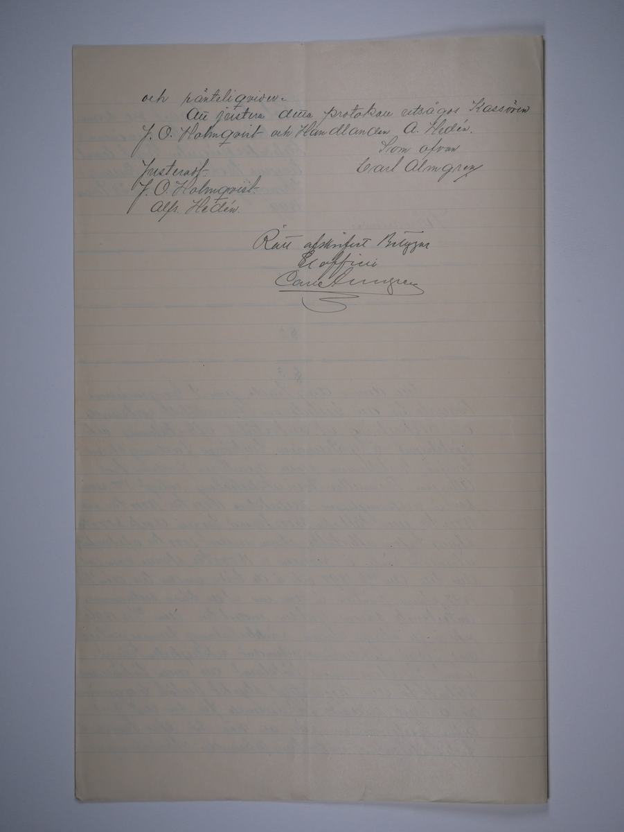 Alingsås Bomullsväveri AB

Utdrag ur blandade domstolsprotokoll, 1898 - 1914.
Bunt.

Gåva 1983-05 av Almedahls AB