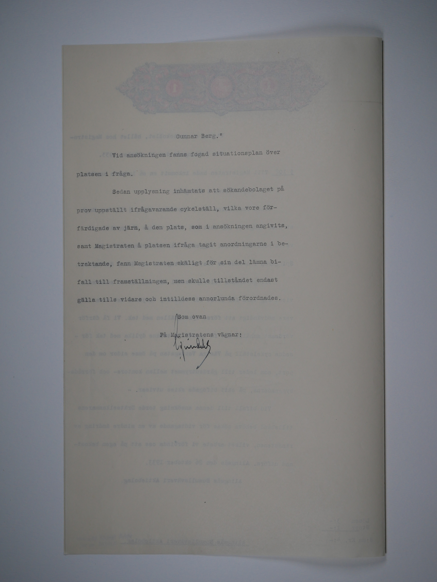 Alingsås Bomullsväveri AB

Protokoll med mera rörande bland annat Alingsås bomullsväveri och Charles Hill.
Magistraten, Alingsås 1923 - 1935.
Bunt.

Gåva 1983-05 av Almedahls AB
