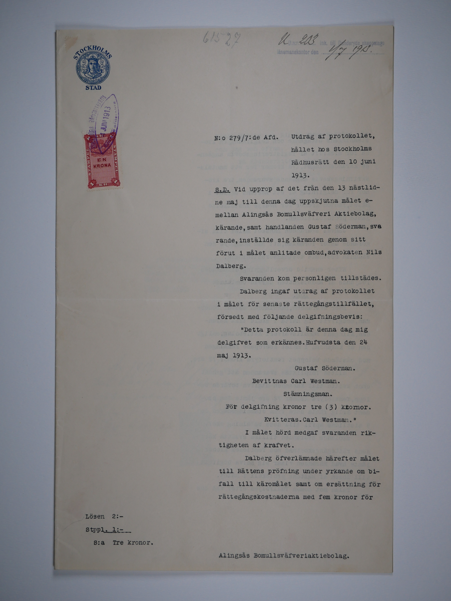 Alingsås Bomullsväveri AB

Utdrag ur blandade domstolsprotokoll, 1898 - 1914.
Bunt.

Gåva 1983-05 av Almedahls AB