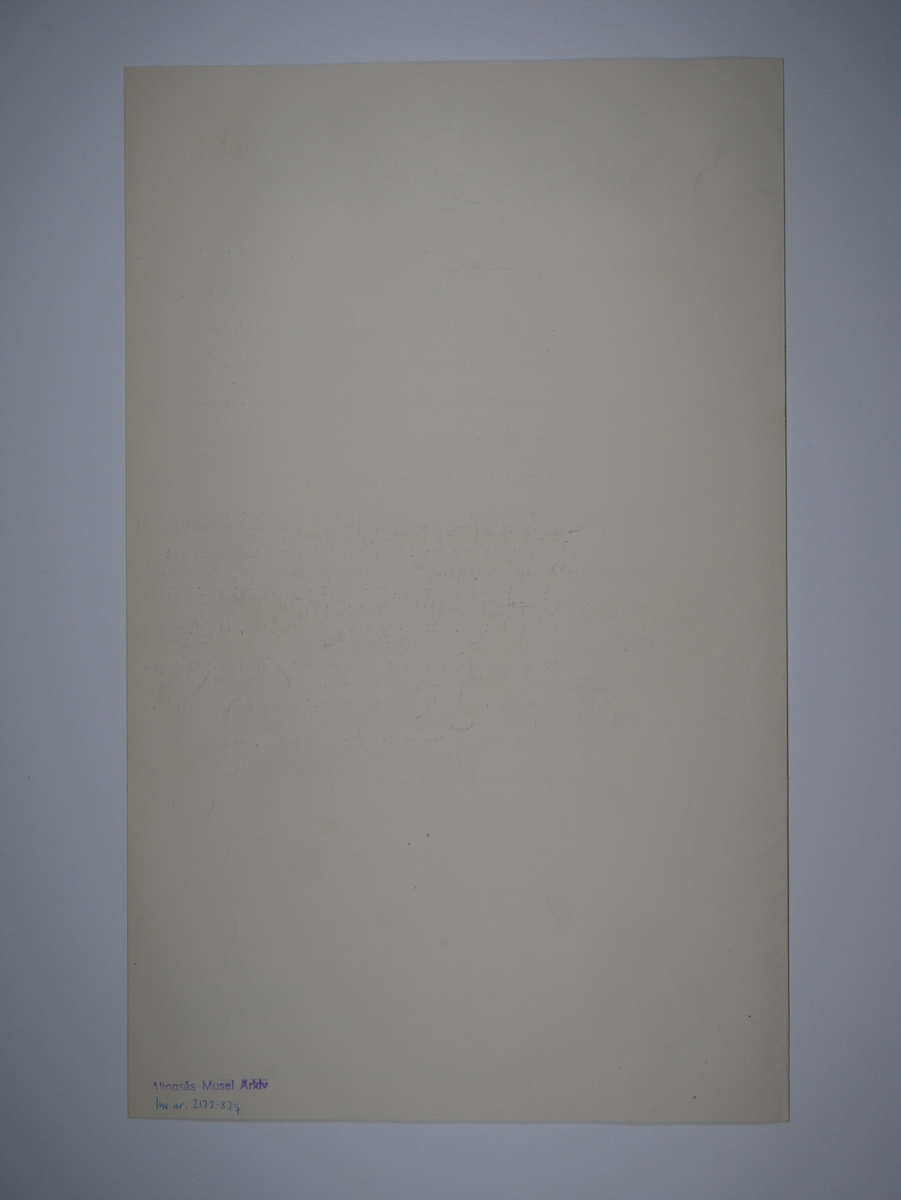 Alingsås Bomullsväveri AB

Protokoll med mera rörande bland annat Alingsås bomullsväveri och Charles Hill.
Magistraten, Alingsås 1923 - 1935.
Bunt.

Gåva 1983-05 av Almedahls AB
