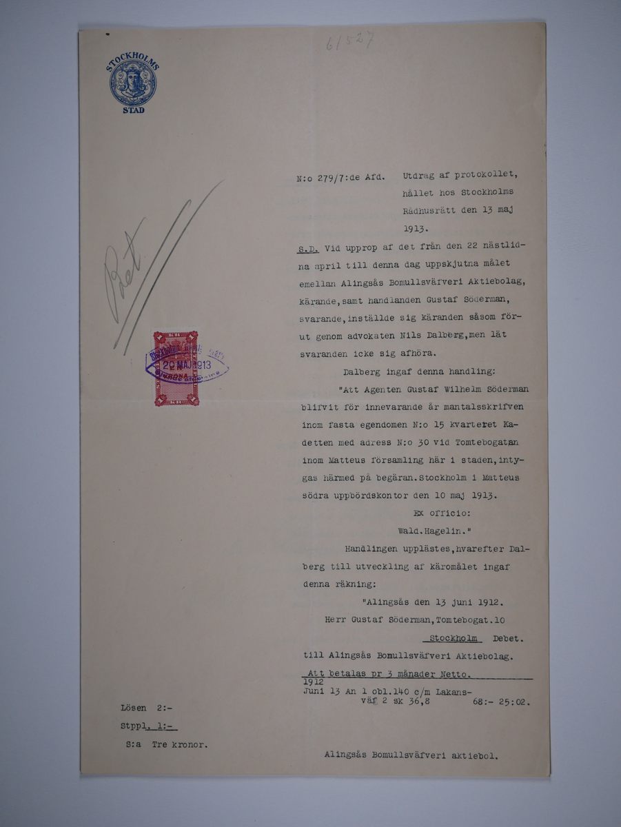 Alingsås Bomullsväveri AB

Utdrag ur blandade domstolsprotokoll, 1898 - 1914.
Bunt.

Gåva 1983-05 av Almedahls AB