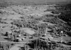 Flygfoto över Stackmora, Orsa 1956.