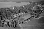 Flygfoto över Stjärnsund, Hedemora 1958.