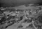 Flygfoto över Skenshyttan, Säter 1958.