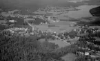 Flygfoto över Saxdalen, Ludvika 1958.