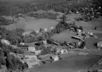 Flygfoto över Saxdalen, Ludvika 1958.