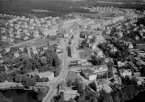 Flygfoto över Smedjebacken 1958.