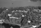 Flygfoto över Stjärnsund, Hedemora 1958.