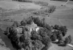 Flygfoto över Silvbergs kyrka. Läs mer om Silvbergs kyrka i boken: Dalarnas kyrkor i ord och bild.